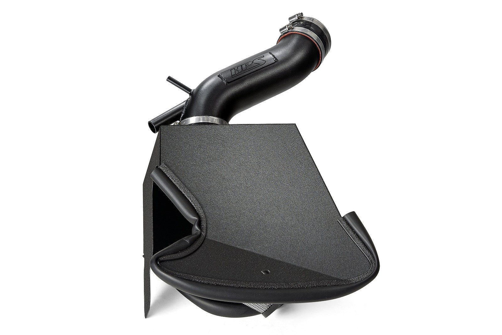 HPS Shortram Air Intake Heat Shield Kit for 21-24 Kia K5 / 20-23 Hyundai Sonata 1.6L Turbo SKU 827-712WB, wrinkle black product view