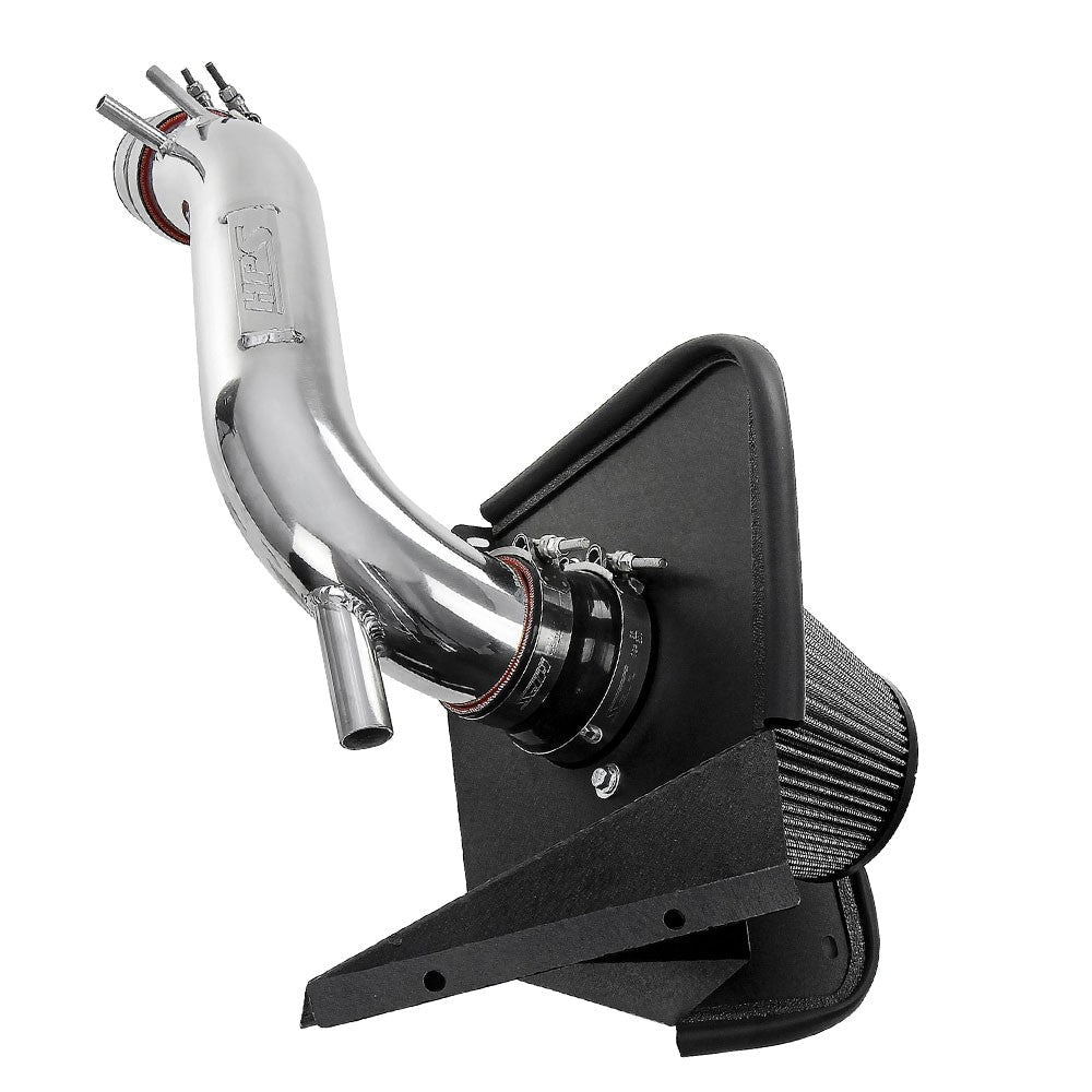 HPS Aluminum Shortram Air Intake Kit with Heat Shield for 19-22 Hyundai Veloster N 2.0L Turbo (JS) SKU 827-713P, polished product view