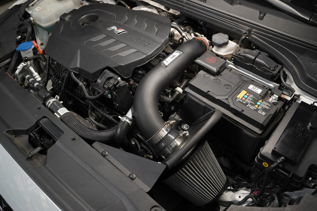 HPS 827-713WB Polish Shortram Air Intake 19-22 Hyundai Veloster N 2.0T
