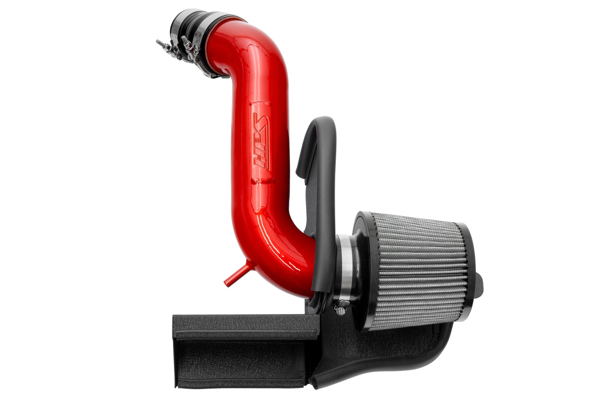 HPS Shortram Air Intake Heat Shield Kit for 19-21 Volkswagen Jetta 1.4L Turbo SKU 827-714R, red product view