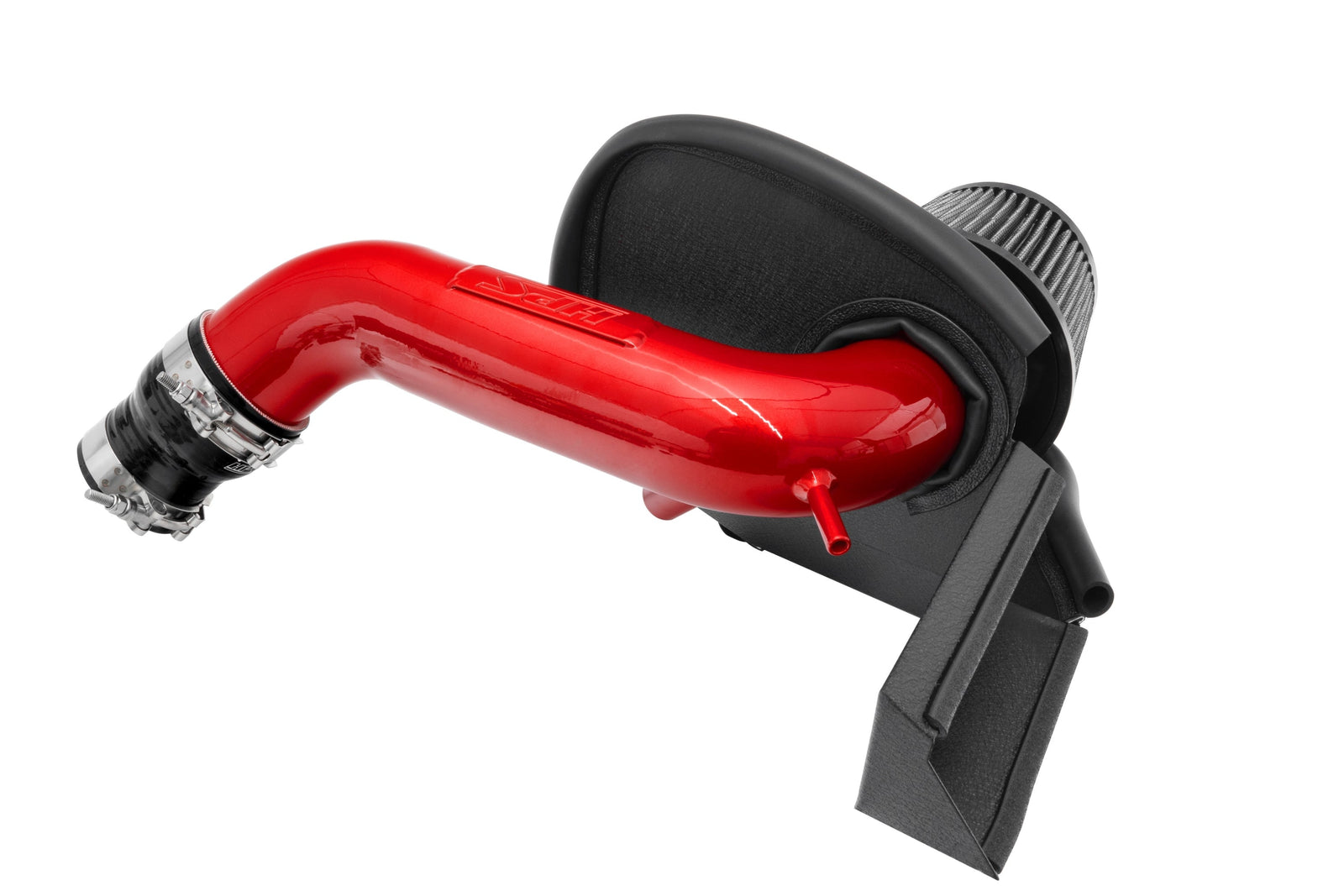 827-714R HPS Red Shortram Air Intake with Heat Shield For 19-21 VW Jetta 1.4L Turbo A7