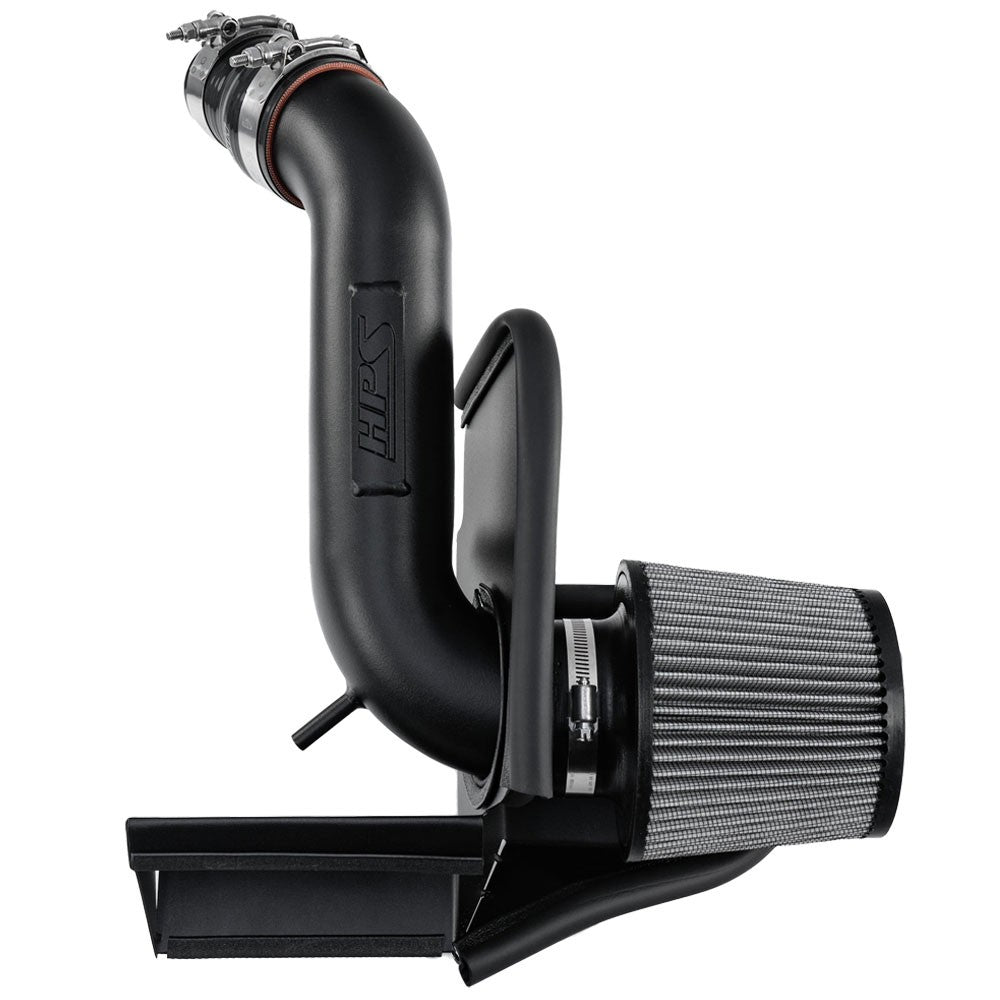 HPS Shortram Air Intake Heat Shield Kit for 19-21 Volkswagen Jetta 1.4L Turbo SKU 827-714WB, wrinkle black product view