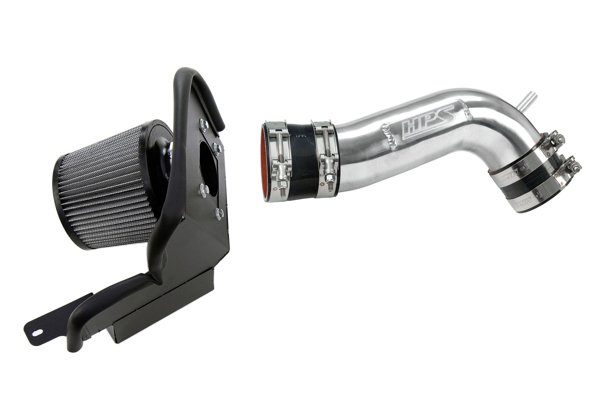HPS Shortram Air Intake Heat Shield Kit for 93-96 Toyota Supra 3.0L Non Turbo 2JZ-GE SKU 827-715P, polished product view