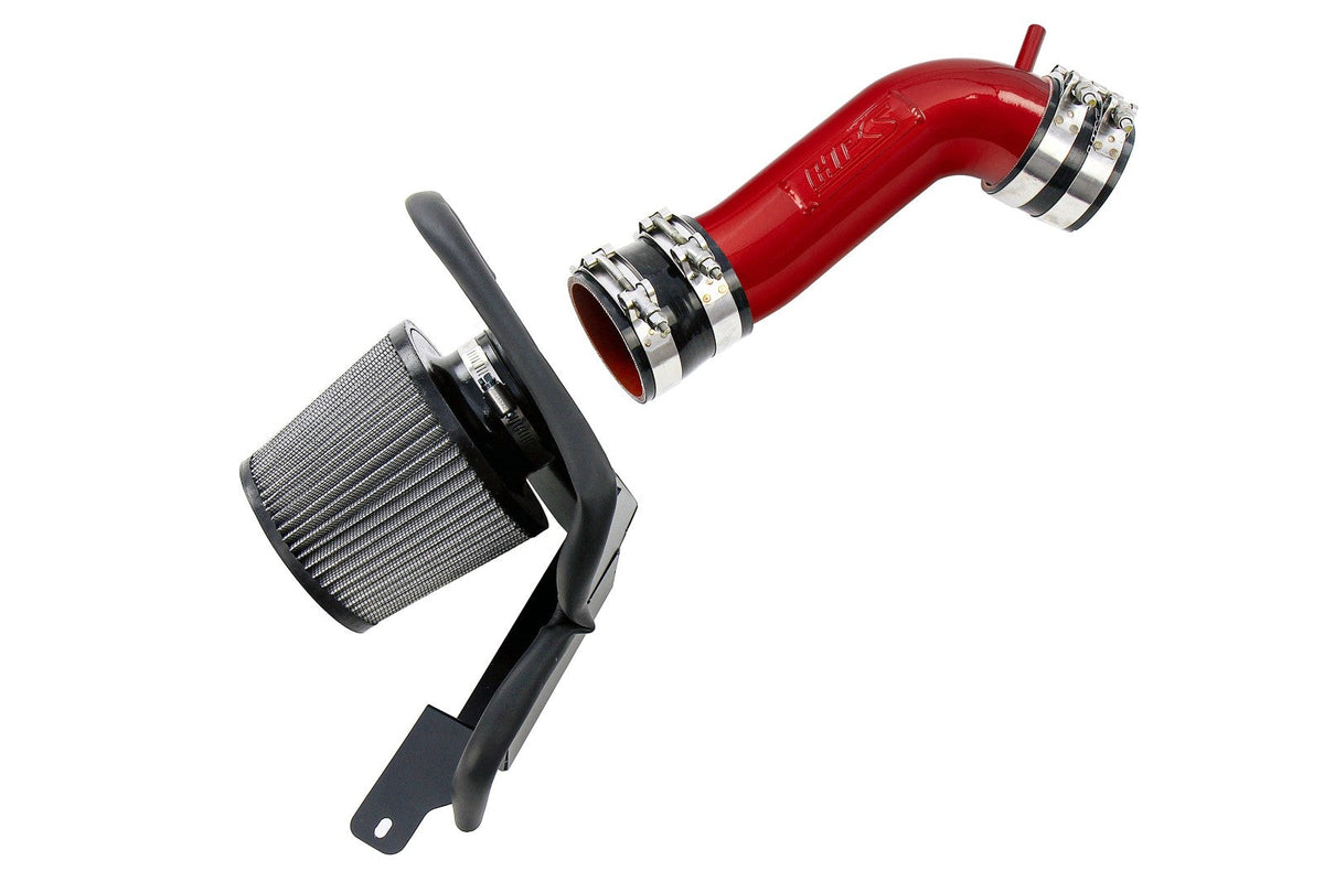 HPS Shortram Air Intake Heat Shield Kit for 93-96 Toyota Supra 3.0L Non Turbo 2JZ-GE SKU 827-715R, red product view