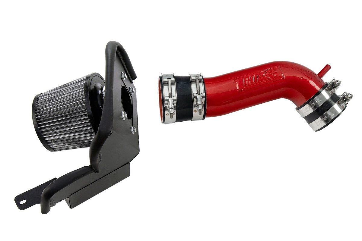 HPS Shortram Air Intake Heat Shield Kit for 93-96 Toyota Supra 3.0L Non Turbo 2JZ-GE SKU 827-715R, red product view
