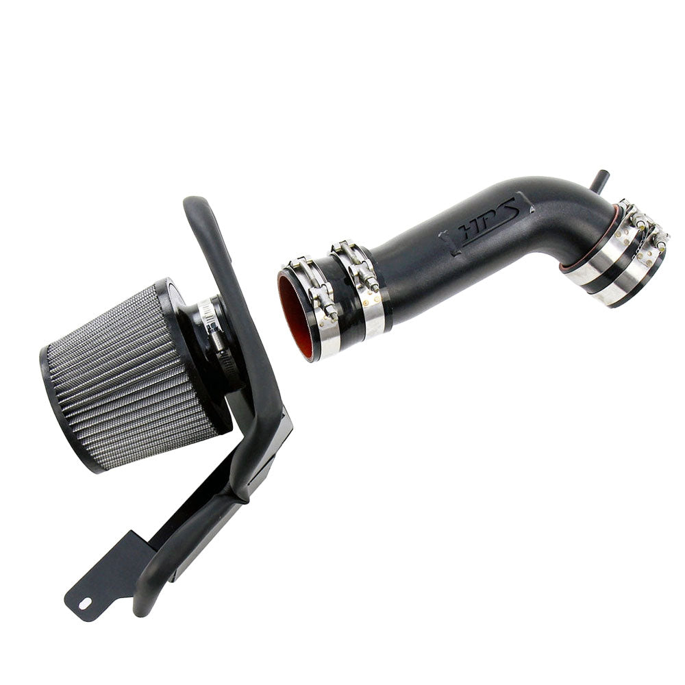 HPS Black Aluminum Shortram Air Intake Kit w/Heat Shield For 93-96 Toyota Supra 3.0L Non Turbo 2JZGE
