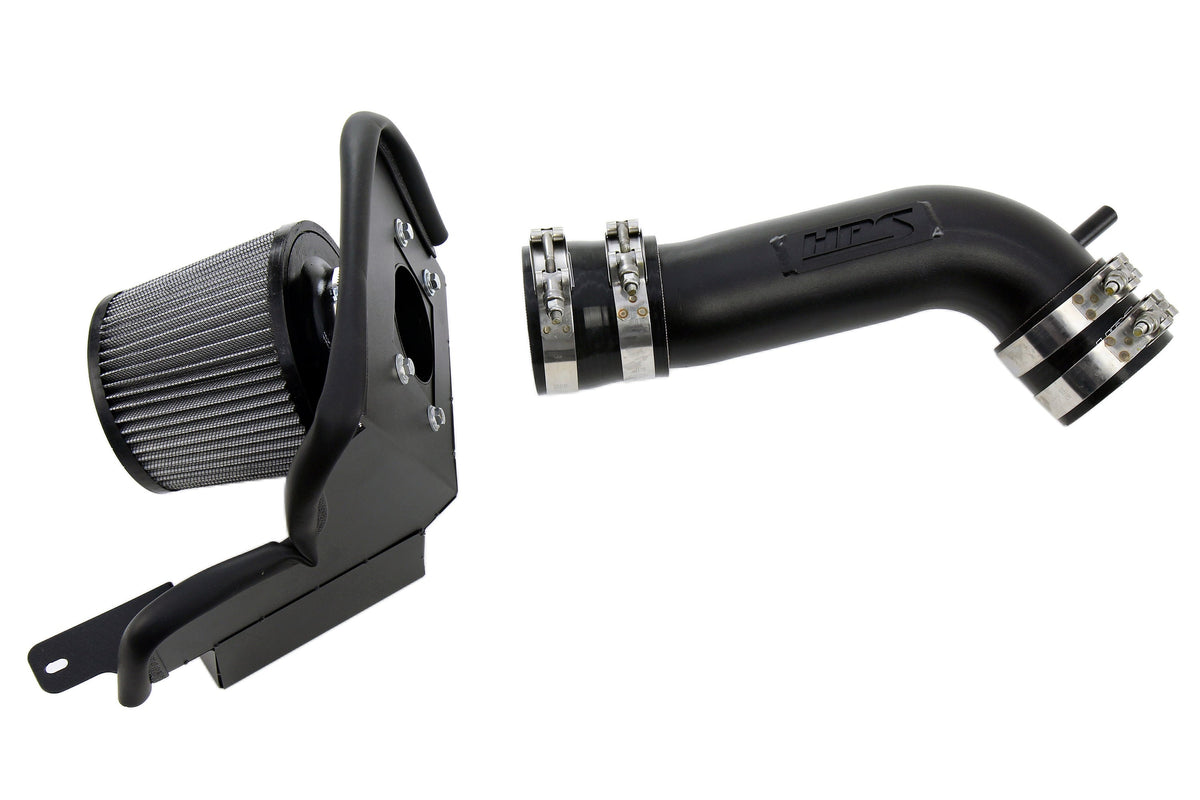 HPS Shortram Air Intake Heat Shield Kit for 93-96 Toyota Supra 3.0L Non Turbo 2JZ-GE SKU 827-715WB, wrinkle black product view
