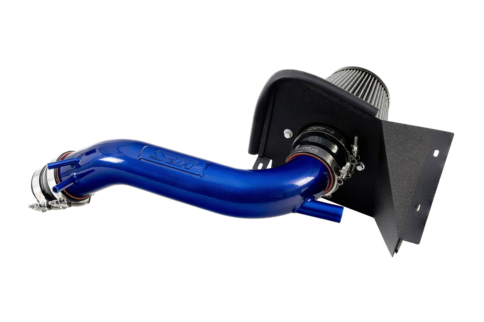 827-721BL HPS Blue Shortram Air Intake w/Heat Shield For 22-23 Hyundai Kona N 2.0L Turbo