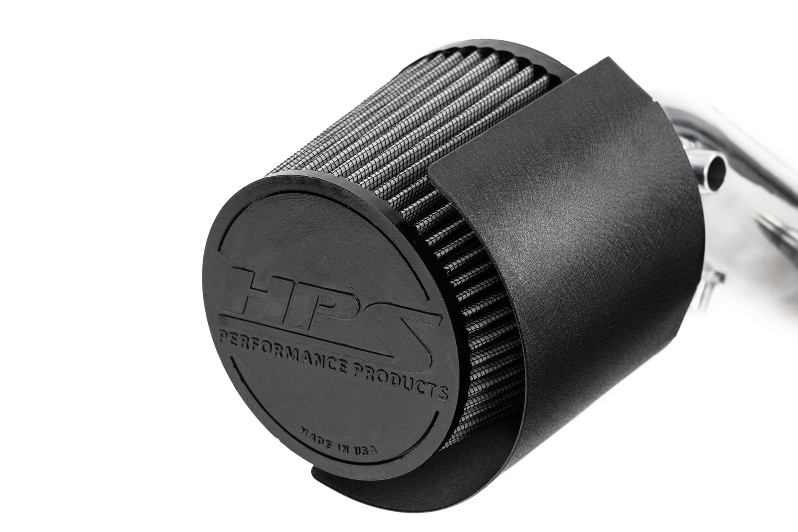 HPS 827-724P Polish Shortram Air Intake Kit w/Heat Shield