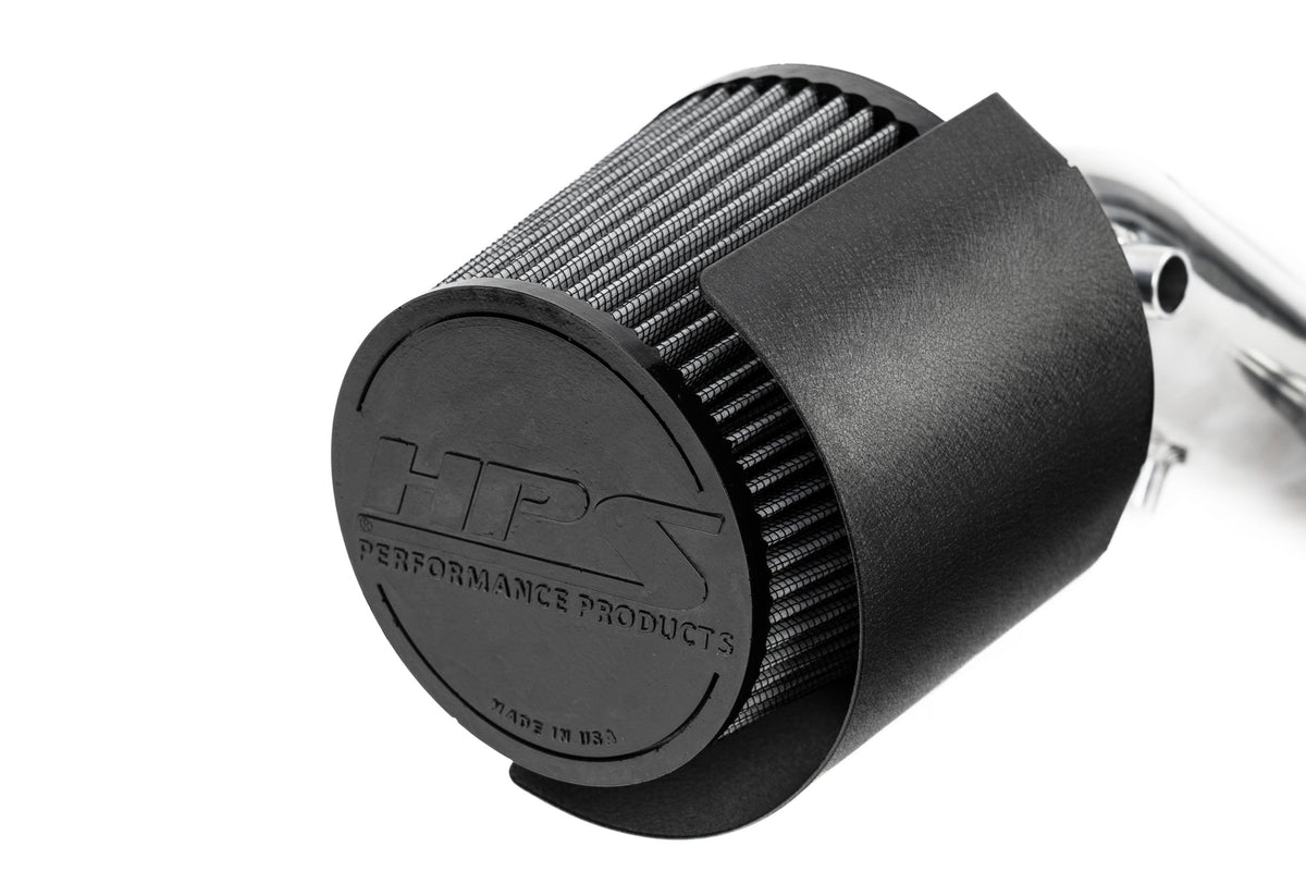 HPS 827-724BL Blue Shortram Air Intake Kit w/Heat Shield
