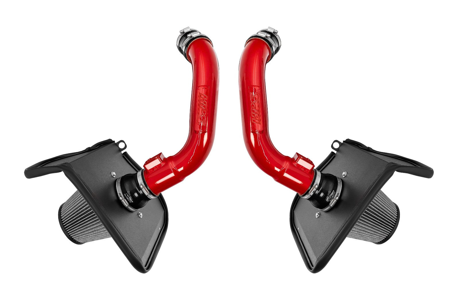HPS Shortram Air Intake Heat Shield Kit for 23-24 Sequoia XK80 / 22-24 Tundra XK70 3.4L V6 Turbo SKU 827-726R, red product view