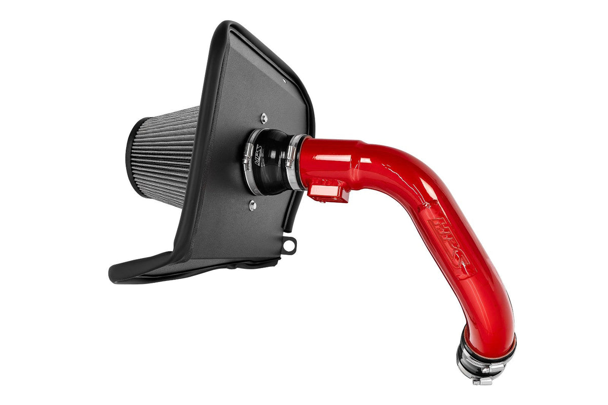 HPS Shortram Air Intake Heat Shield Kit for 23-24 Sequoia XK80 / 22-24 Tundra XK70 3.4L V6 Turbo SKU 827-726R, red alternate product view
