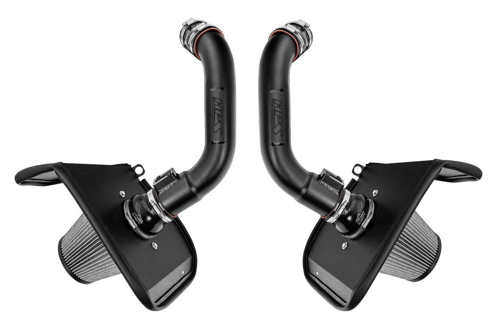 HPS Shortram Air Intake Heat Shield Kit for 23-24 Sequoia XK80 / 22-24 Tundra XK70 3.4L V6 Turbo SKU 827-726WB, wrinkle black product view