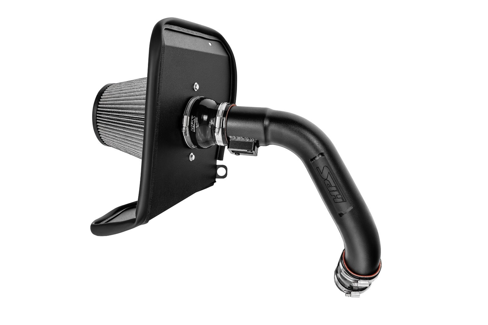 HPS Shortram Air Intake Heat Shield Kit for 23-24 Sequoia XK80 / 22-24 Tundra XK70 3.4L V6 Turbo SKU 827-726WB, wrinkle black alternate product view