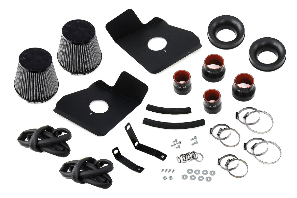 827-726R HPS Red Shortram Air Intake w/Heat Shield For 22+ Sequoia/Tundra 3.4L V6 Turbo