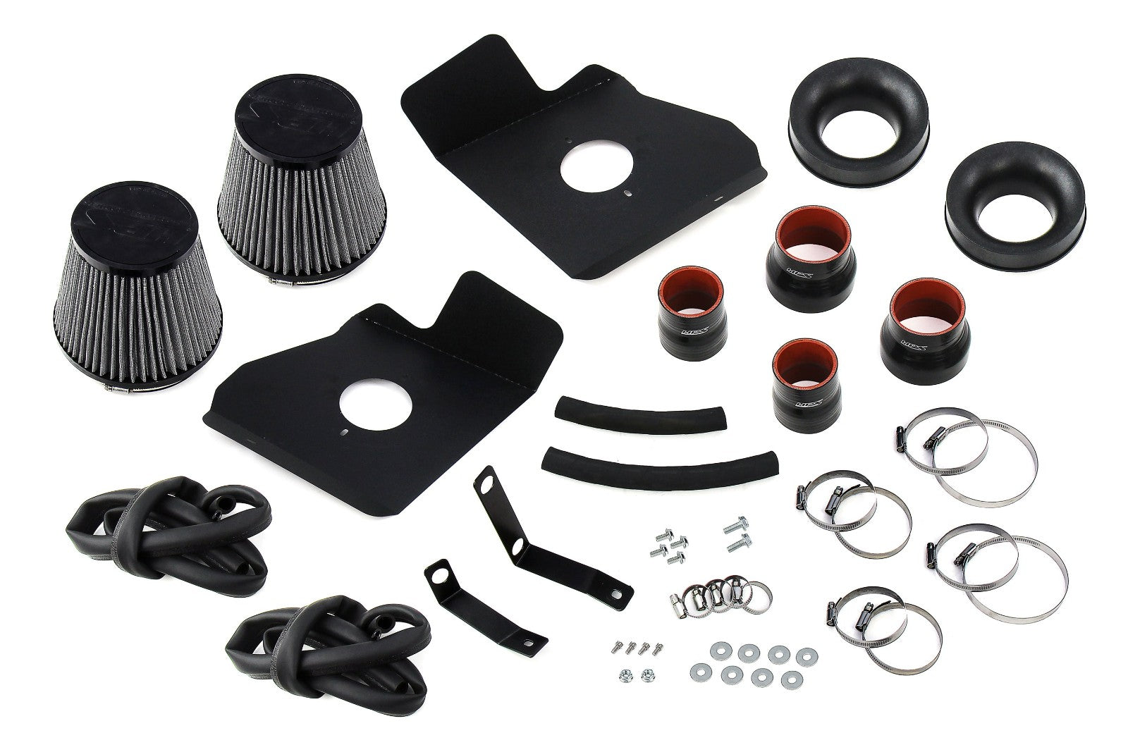 827-726R HPS Red Shortram Air Intake w/Heat Shield For 22+ Sequoia/Tundra 3.4L V6 Turbo