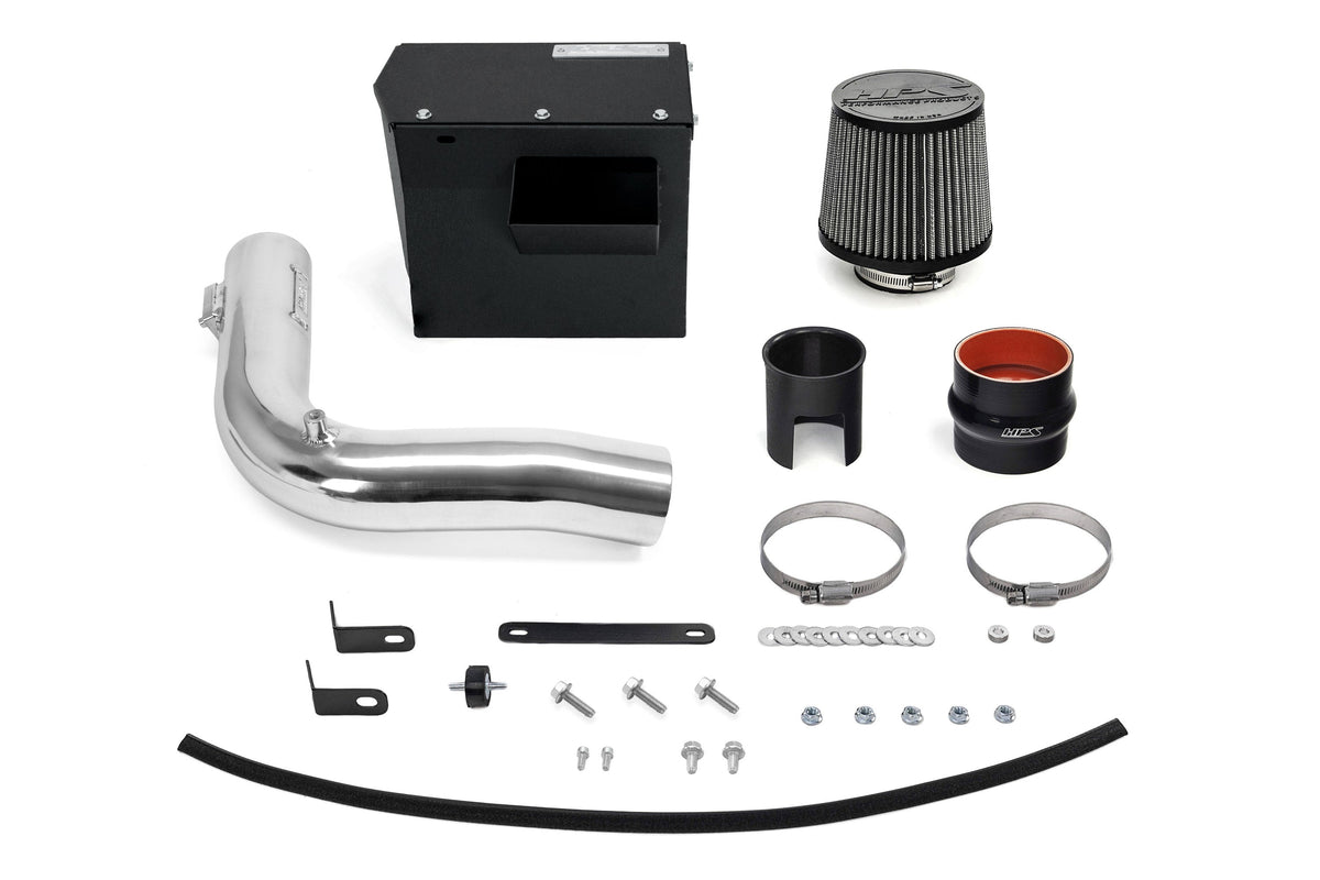 827-727P HPS Polish Shortram Air Intake Heat Shield Kit For 22-26 Subaru WRX 2.4 Turbo VB