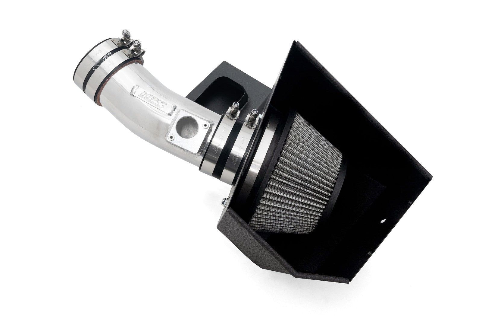 HPS Polish Shortram Air Intake w/Heat Shield For 22+ Acura MDX Type-S 3.0 Turbo