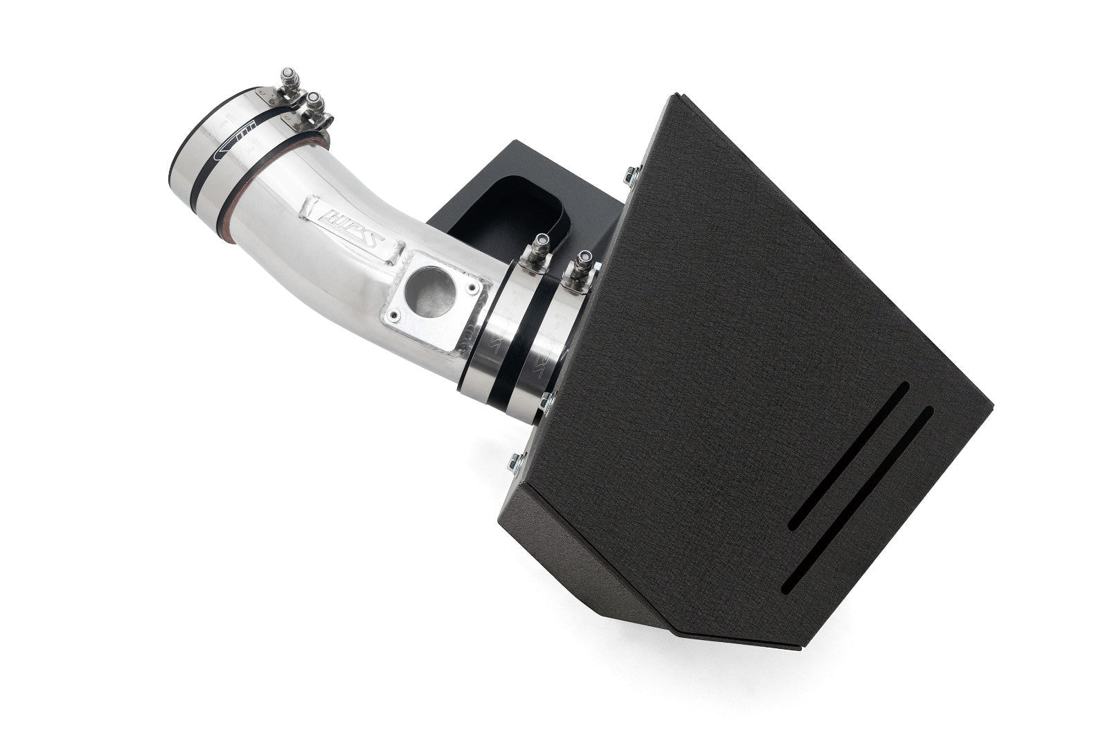 HPS Shortram Air Intake Heat Shield Kit for 22+ Acura MDX Type-S 3.0L Turbo YD8 SKU 827-728P, polished product view 4