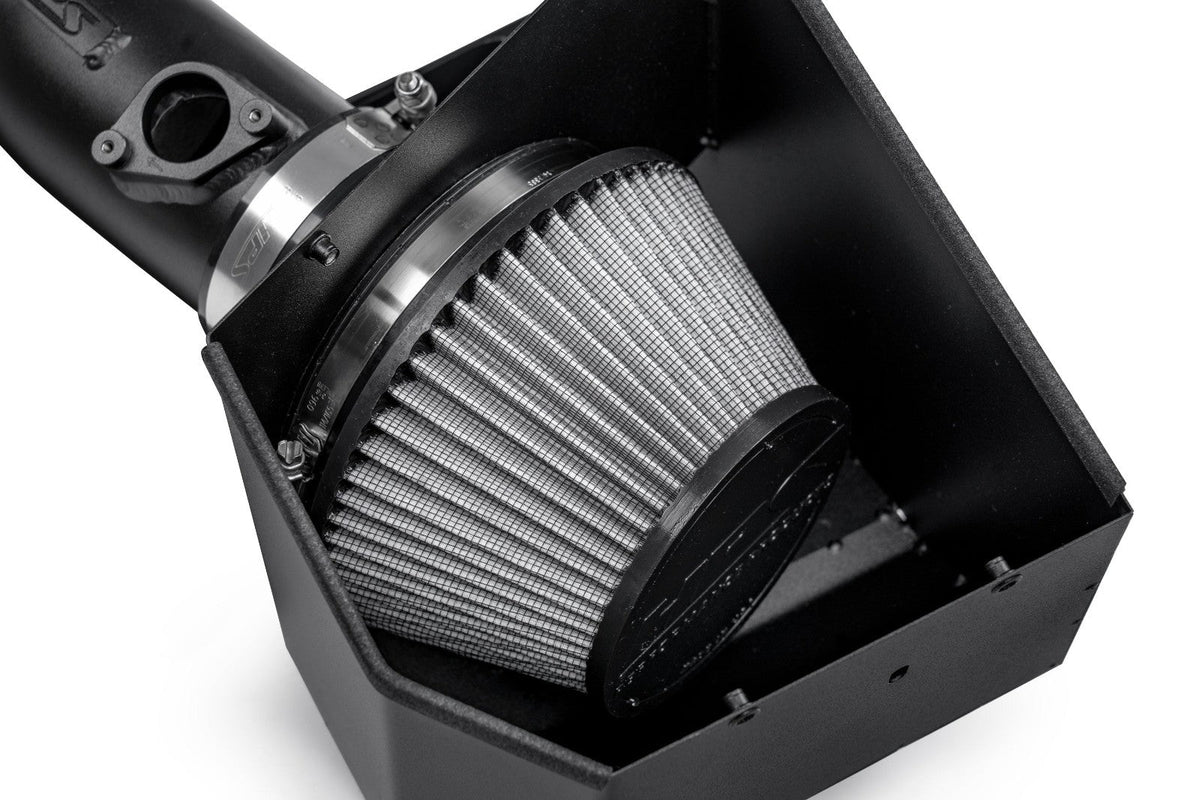 HPS Shortram Air Intake Heat Shield Kit for 22+ Acura MDX Type-S 3.0L Turbo YD8 SKU 827-728WB, wrinkle black alternate product view