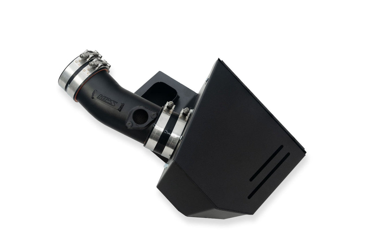 HPS Shortram Air Intake Heat Shield Kit for 22+ Acura MDX Type-S 3.0L Turbo YD8 SKU 827-728WB, wrinkle black product view 4