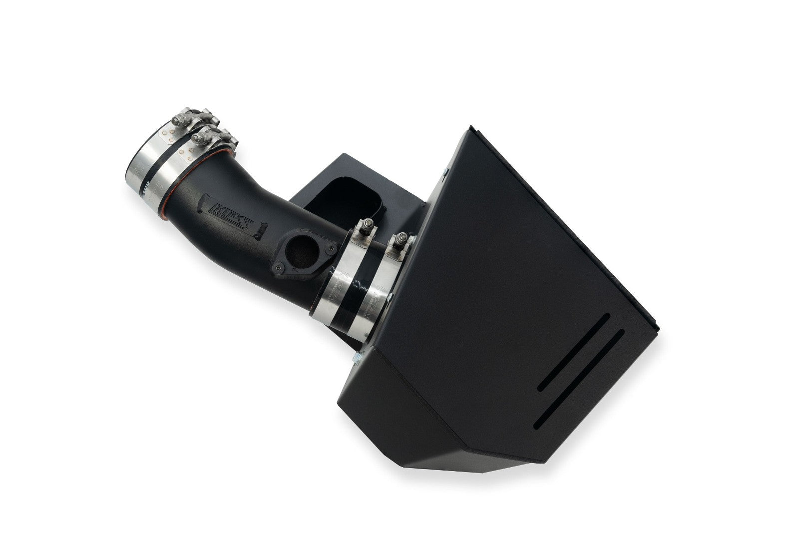 HPS Shortram Air Intake Heat Shield Kit for 22+ Acura MDX Type-S 3.0L Turbo YD8 SKU 827-728WB, wrinkle black product view 4