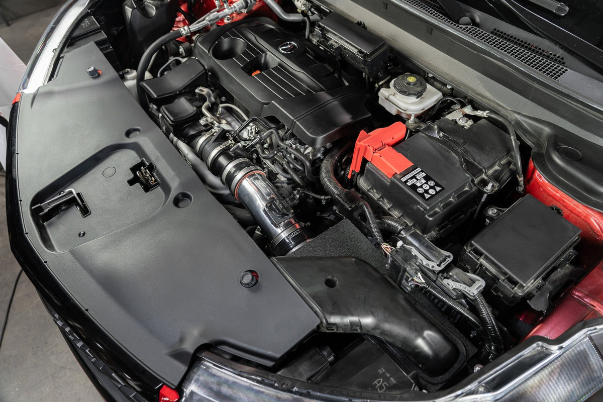 HPS Polish Shortram Air Intake Kit w/Heat Shield 19-24 Acura RDX 2.0L 827-729P