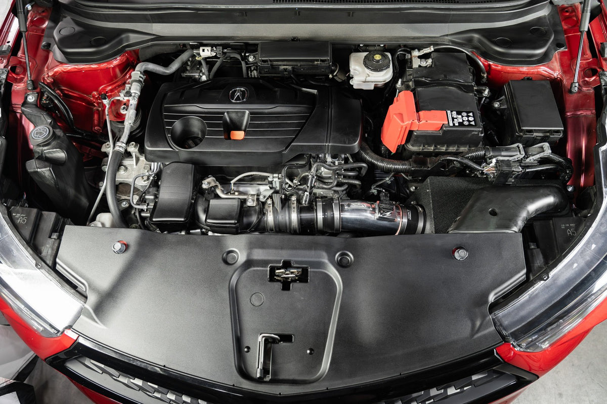 HPS Polish Shortram Air Intake Kit w/Heat Shield 19-24 Acura RDX 2.0L 827-729P