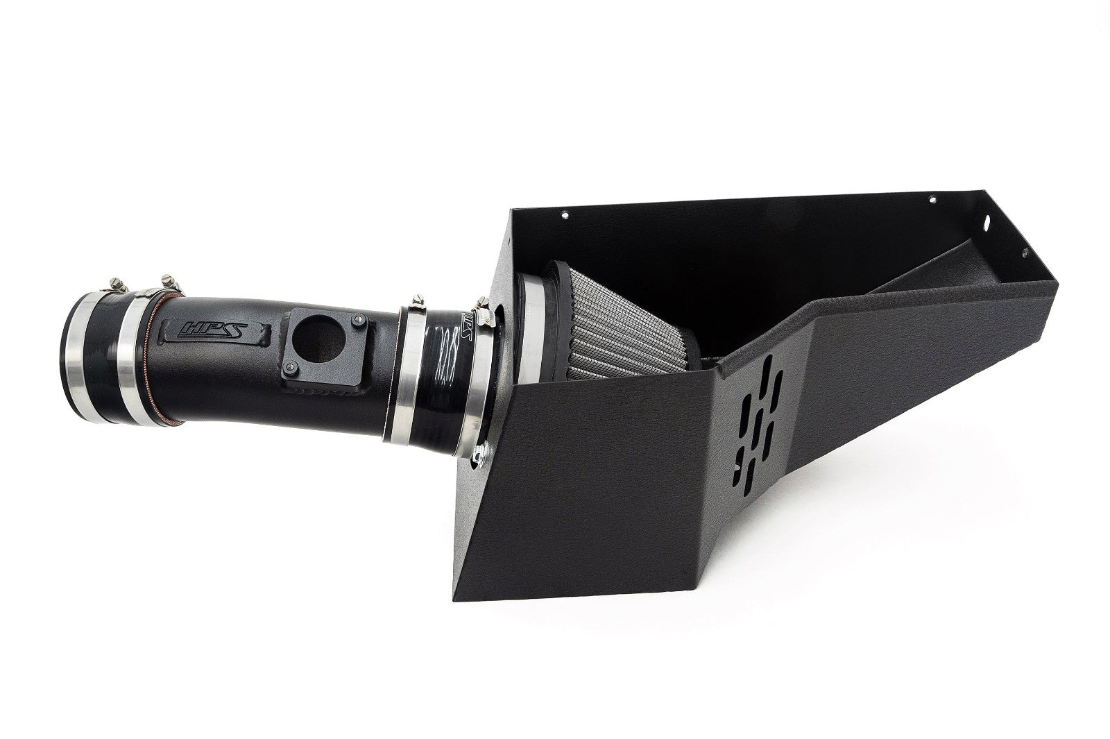 HPS Shortram Air Intake Heat Shield Kit for 19+ Acura RDX 2.0L Turbo TC1 / TC2 SKU 827-729WB, wrinkle black product view