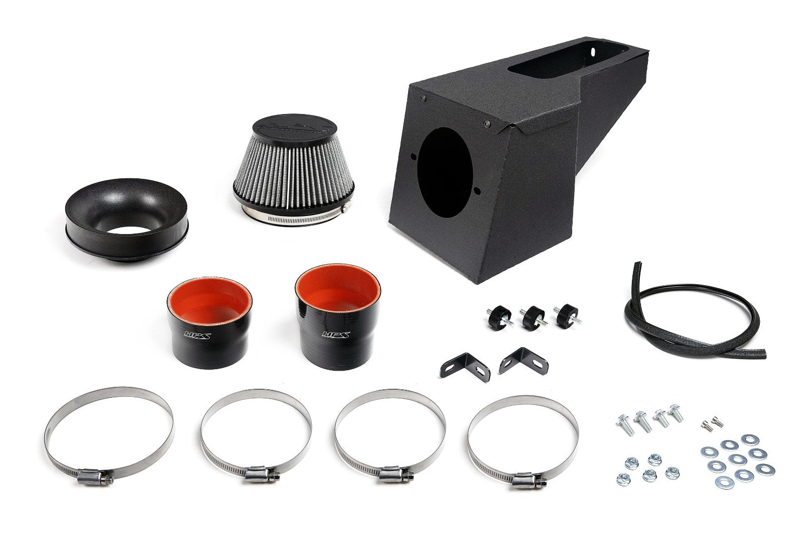 HPS Black Shortram Air Intake Kit w/Heat Shield 19-24 Acura RDX 2.0L 827-729WB