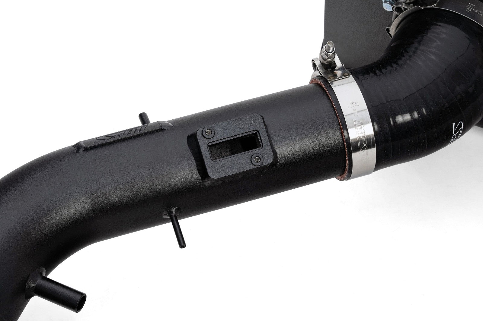 HPS Shortram Air Intake Heat Shield Kit for 05-09 Lexus GX470 / Toyota 4Runner 4.7L V8 VVT-i SKU 827-730WB, wrinkle black product view 3