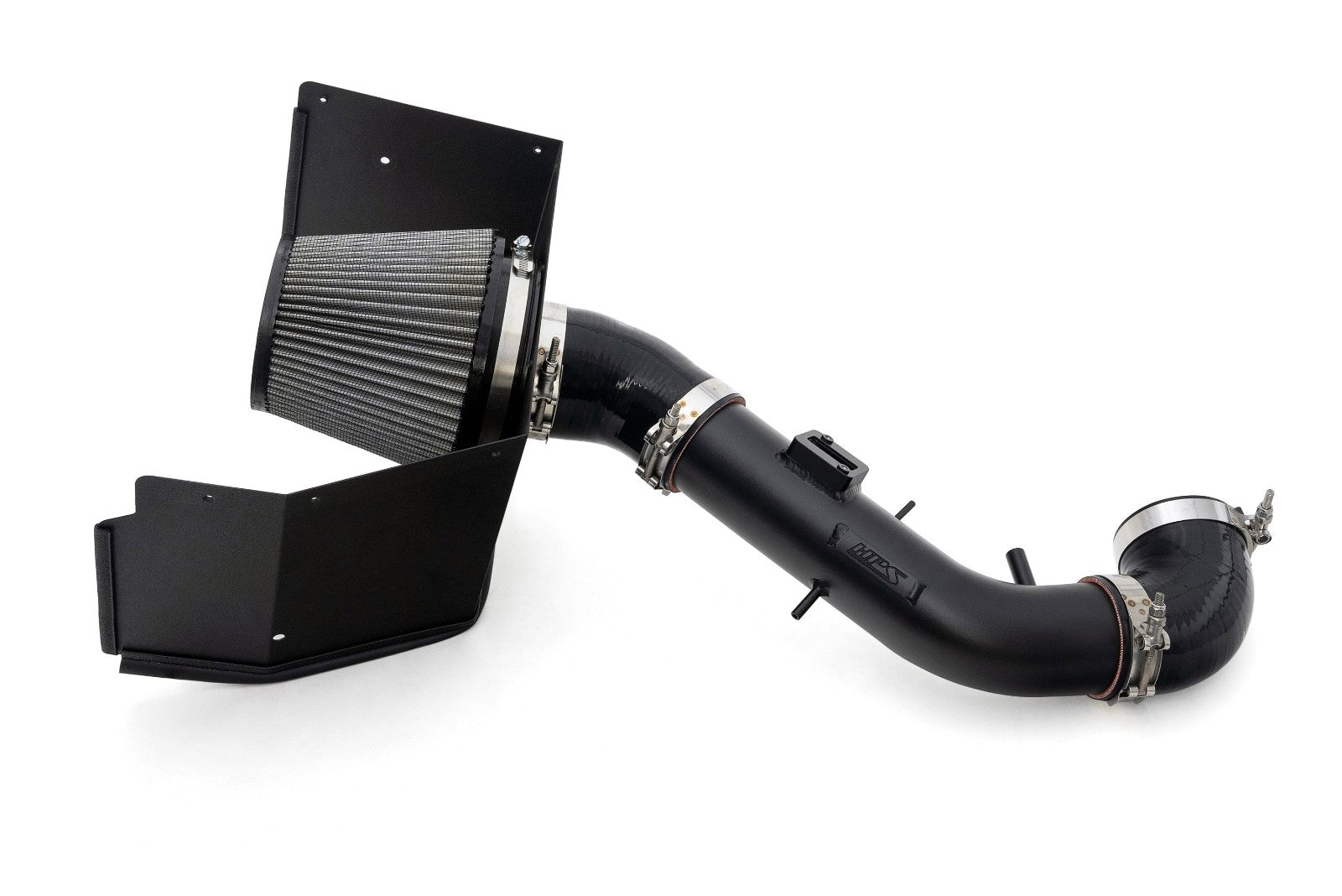 HPS Shortram Air Intake Heat Shield Kit for 05-09 Lexus GX470 / Toyota 4Runner 4.7L V8 VVT-i SKU 827-730WB, wrinkle black product view 4