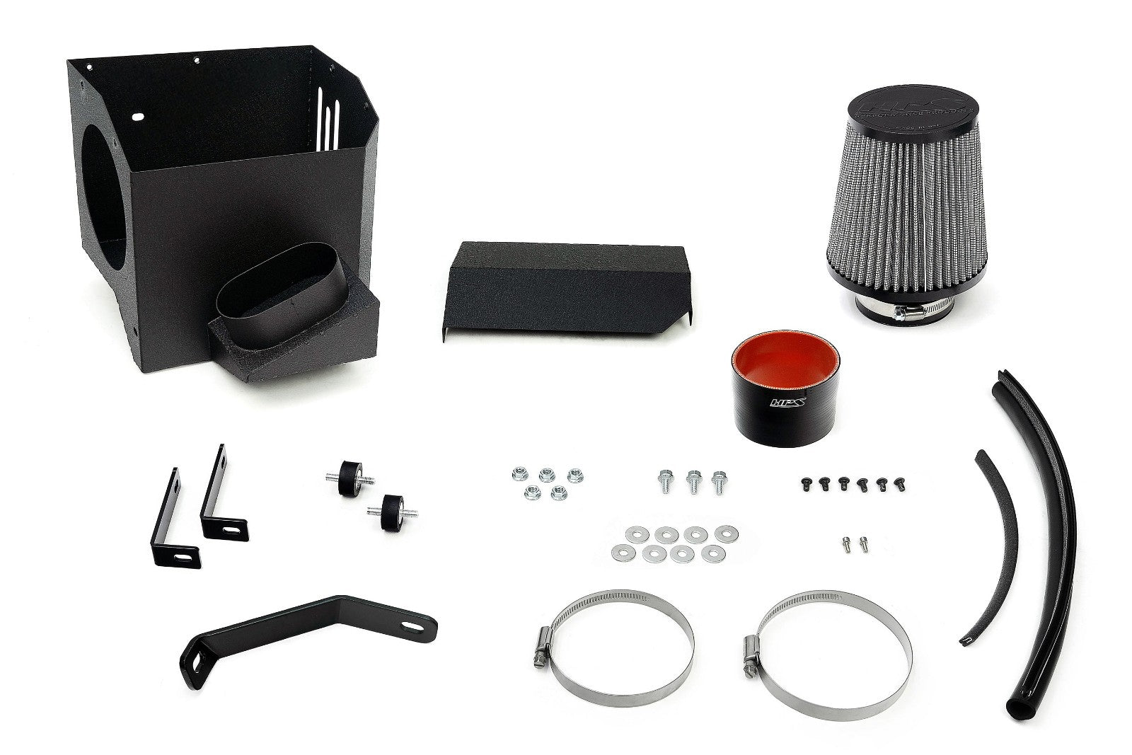 827-731P HPS Polish Shortram Air Intake Kit+Heat Shield For 21+ Acura TLX 2.0 Turbo UB5/6