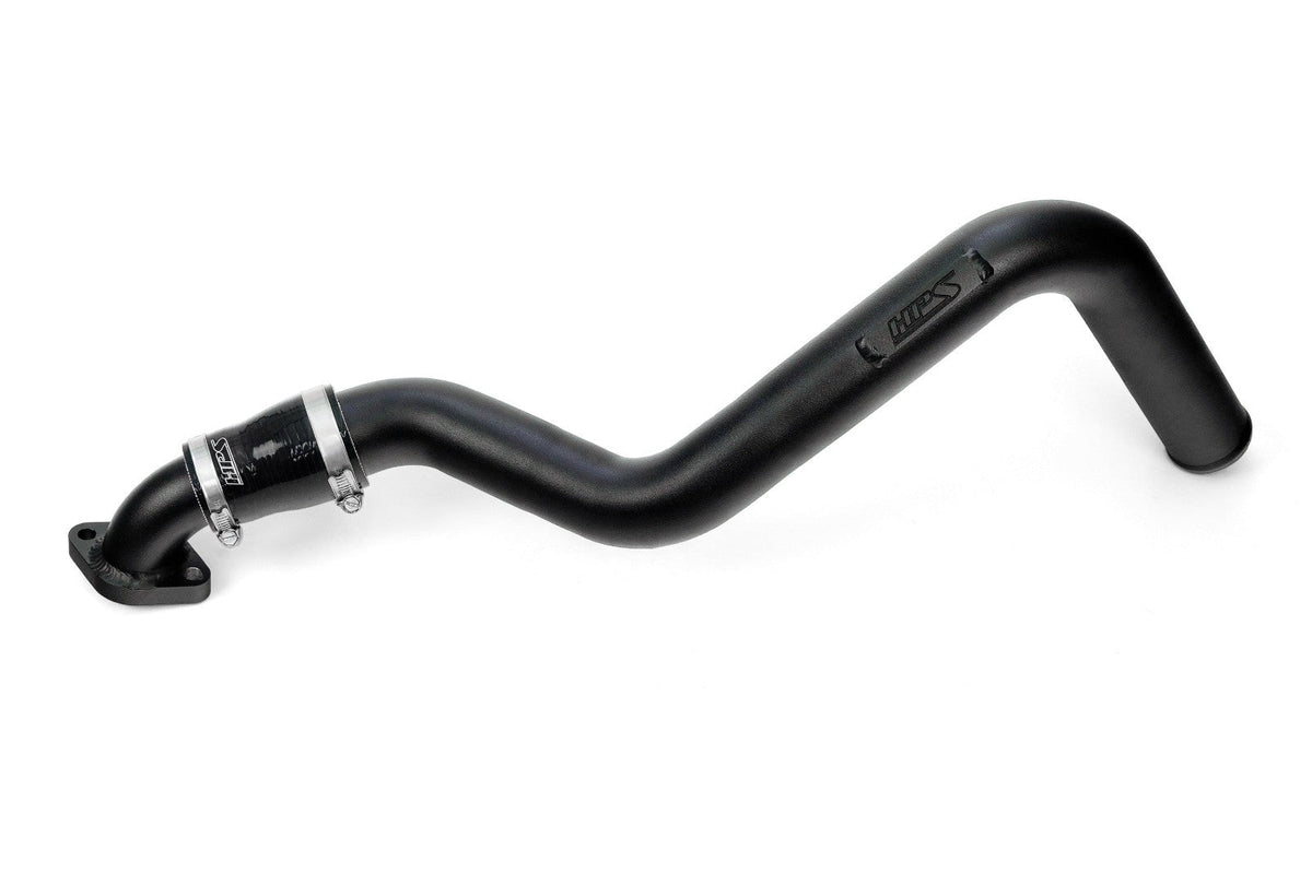 HPS Shortram Air Intake Heat Shield + Upper Charge Pipe Hot Side for 04-05 Mazda Miata Mazdaspeed 1.8 Tubro SKU 827-733WB, wrinkle black product view 4