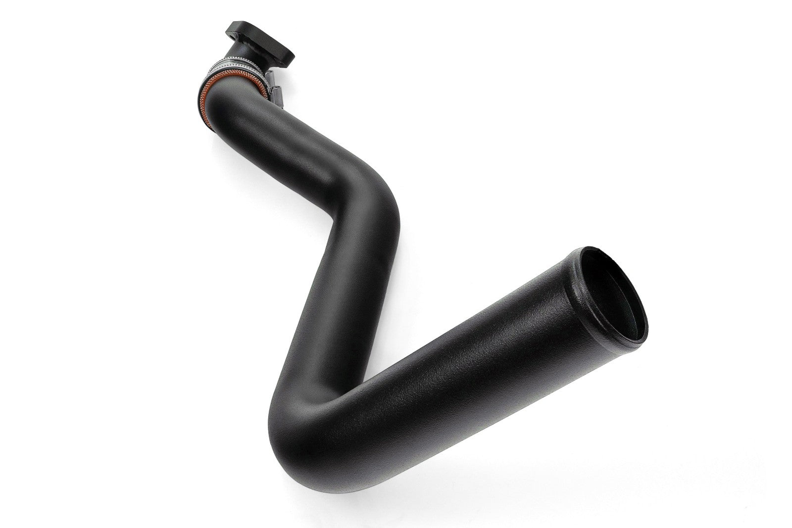 HPS Shortram Air Intake Heat Shield + Upper Charge Pipe Hot Side for 04-05 Mazda Miata Mazdaspeed 1.8 Tubro SKU 827-733WB, wrinkle black product view
