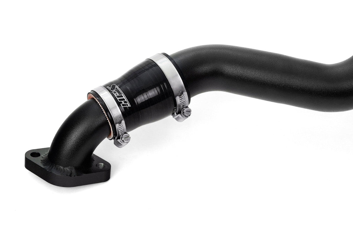 HPS Shortram Air Intake Heat Shield + Upper Charge Pipe Hot Side for 04-05 Mazda Miata Mazdaspeed 1.8 Tubro SKU 827-733WB, wrinkle black product view