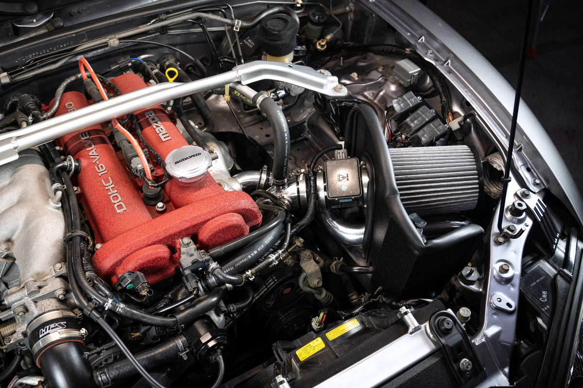 827-733WB HPS Black Air Intake+Hot Side Upper Charge Pipe For 04-05 Miata Mazdaspeed 1.8T