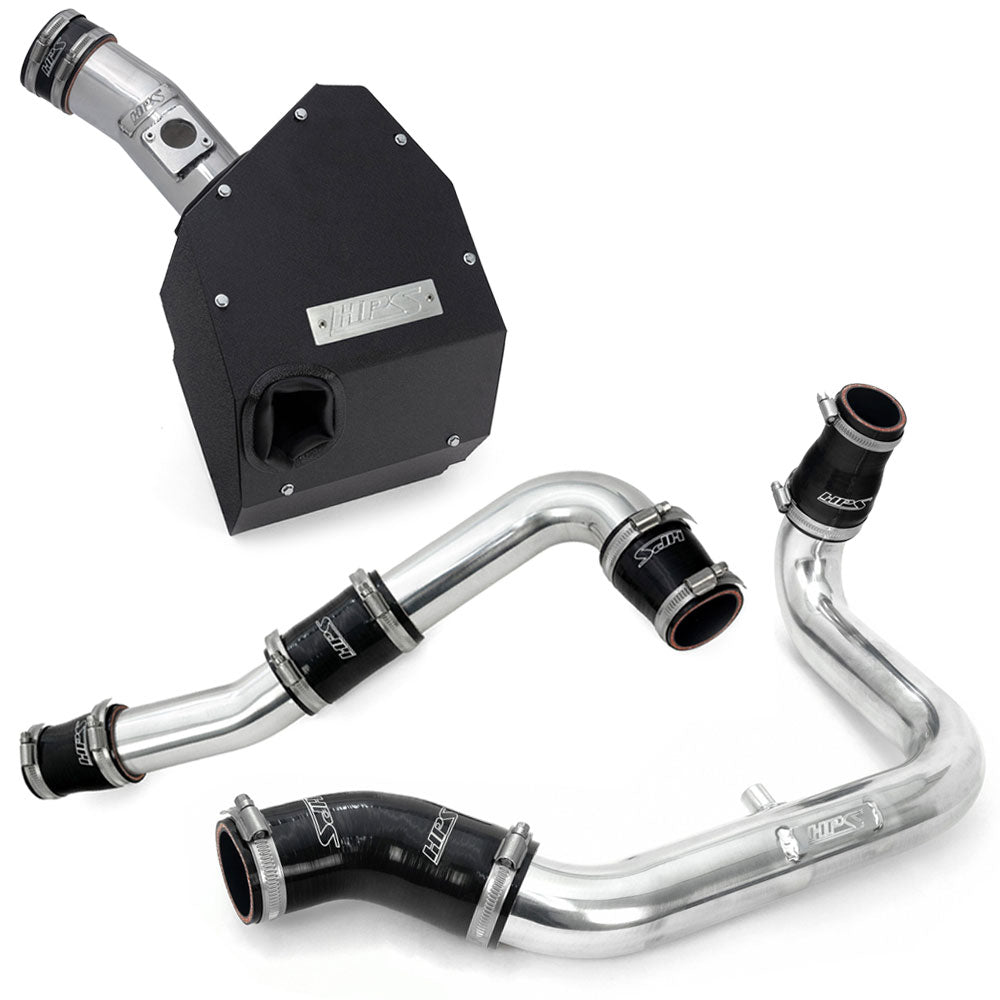 827-735P+17-153P HPS Polish Hot/Cold Intercooler Charge Pipe+Air Intake For 23-25 GR Corolla 1.6L