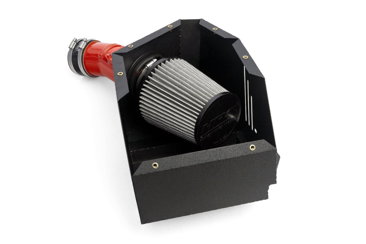 HPS Shortram Air Intake Heat Shield Kit for 23+ Toyota GR Corolla 1.6L Turbo GZEA14 SKU 827-735R, red close-up product detail