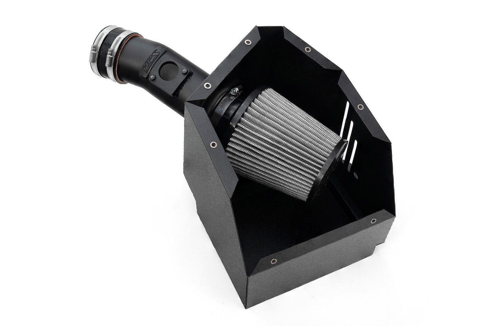 HPS Shortram Air Intake Heat Shield Kit for 23+ Toyota GR Corolla 1.6L Turbo GZEA14 SKU 827-735WB, wrinkle black alternate product view