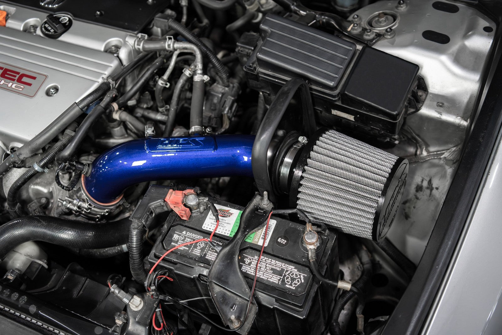 HPS Performance 827-737BL Blue Shortram Air Intake TSX CL9/Accord CM 827-737BL