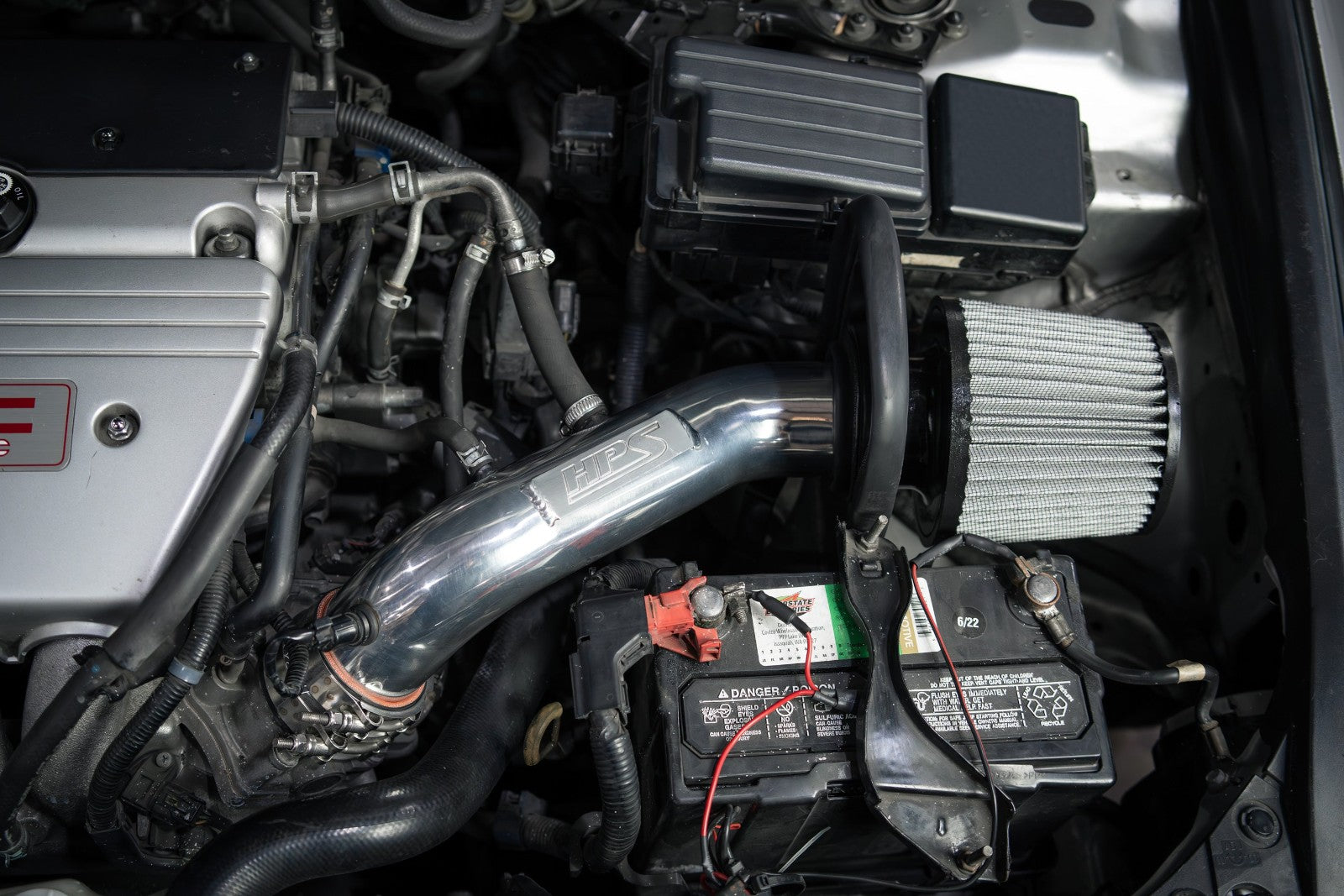 HPS Performance 827-737P Polish Shortram Air Intake TSX CL9/Accord CM 827-737P