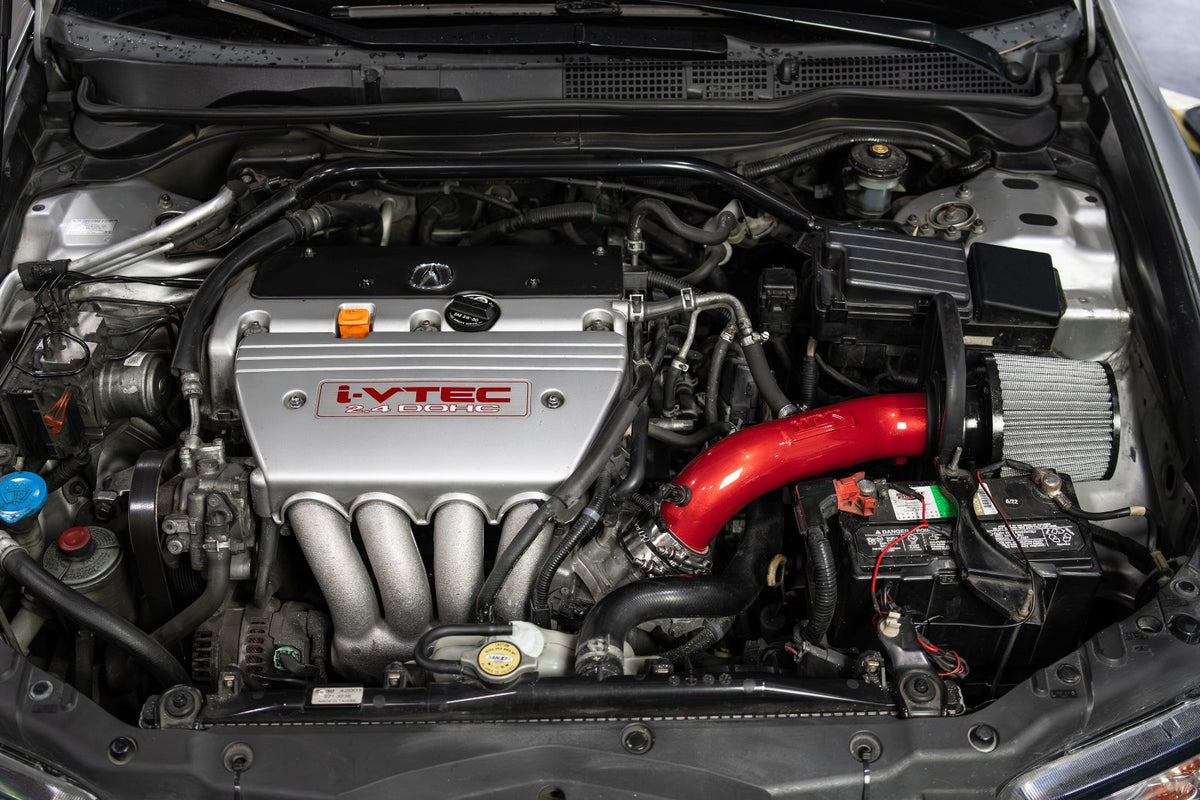 HPS Performance 827-737R Red Shortram Air Intake TSX CL9/Accord CM 827-737R