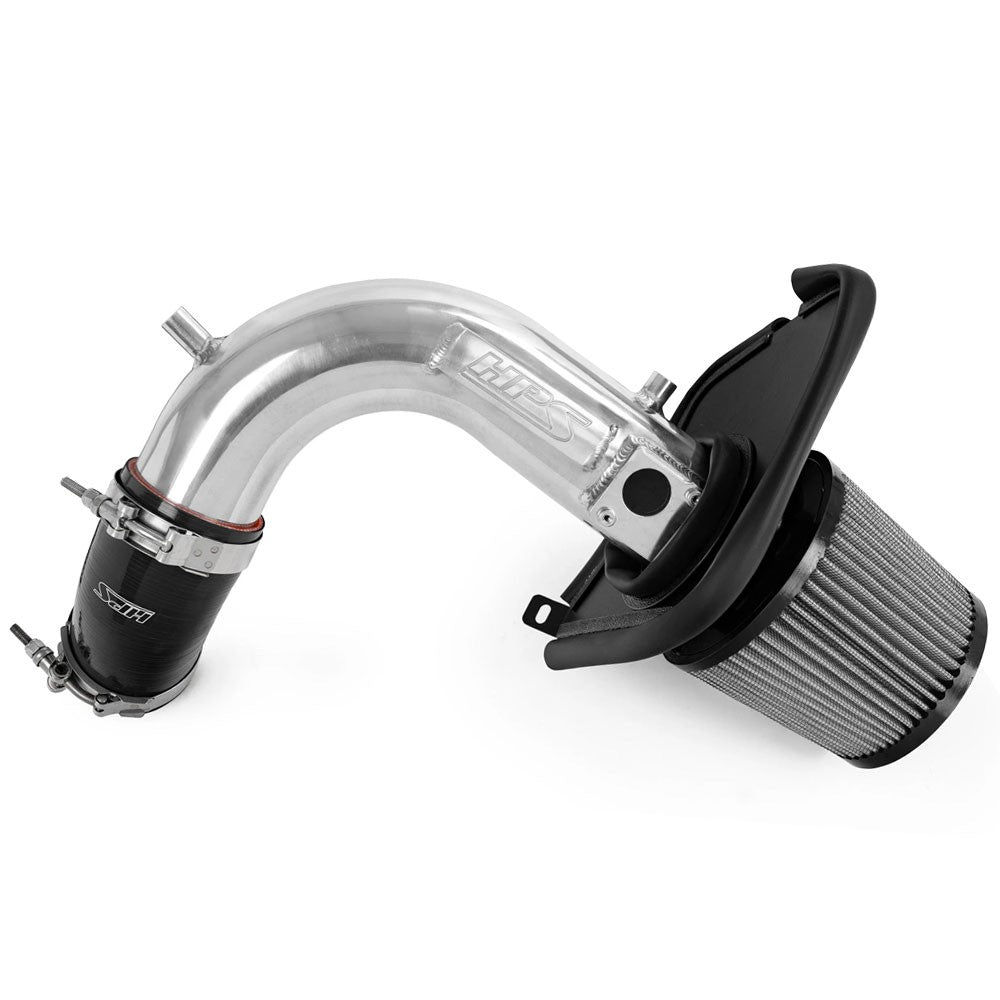 HPS 827-738P Polish Shortram Air Intake Kit with Heat Shield