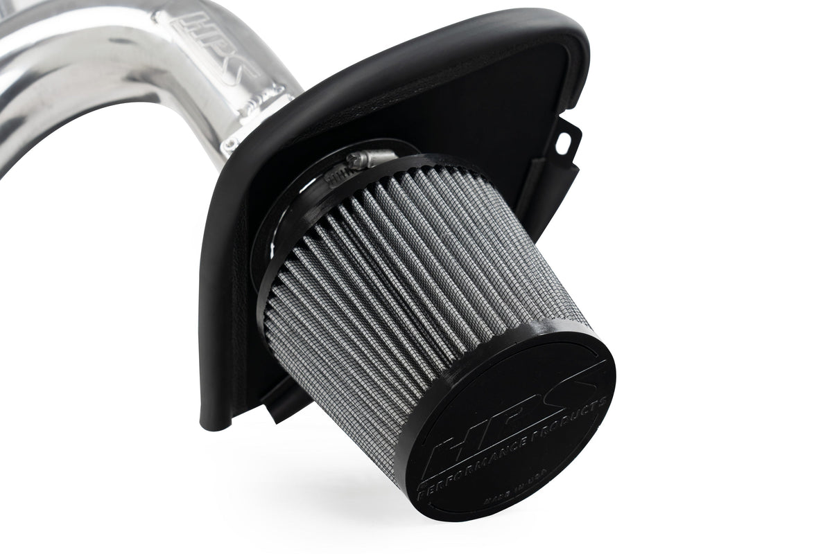 HPS 827-738R Red Shortram Air Intake Kit with Heat Shield