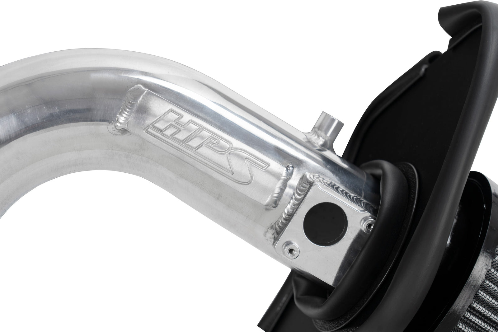 HPS 827-738P Polish Shortram Air Intake Kit with Heat Shield