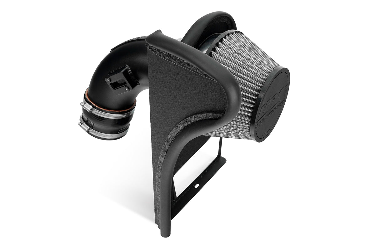 HPS Shortram Air Intake Heat Shield Kit for 23+ BMW X7 3.0L Turbo G07 SKU 827-739WB, wrinkle black product view