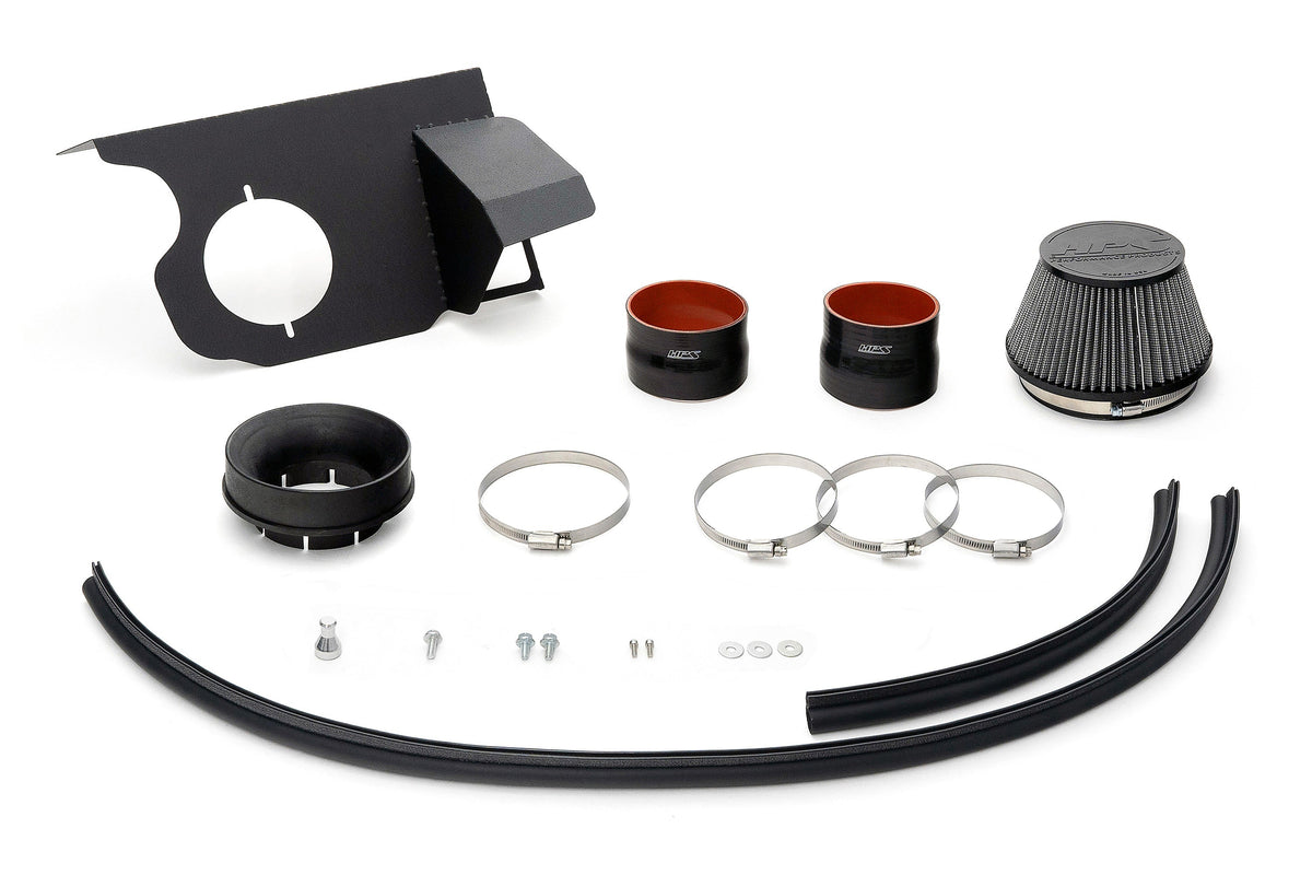 827-739WB HPS Black Shortram Air Intake w/Heat Shield For 23-24 BMW X7 3.0L Turbo (G07)