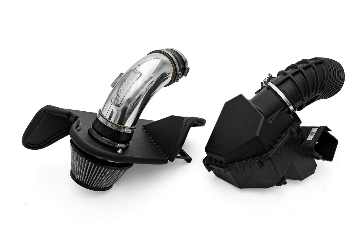 827-739WB HPS Black Shortram Air Intake w/Heat Shield For 23-24 BMW X7 3.0L Turbo (G07)