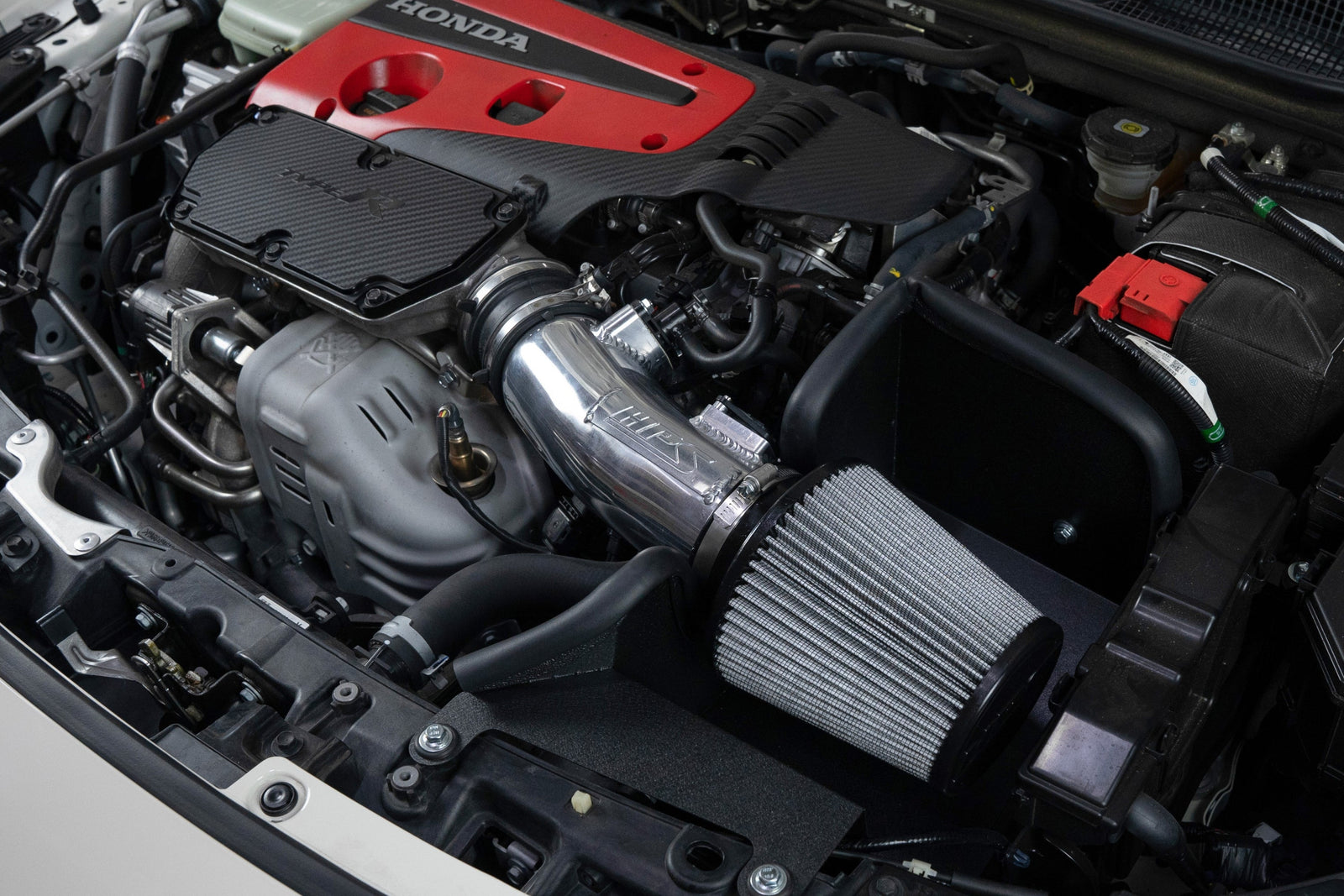 827-741P+17-156P HPS Polish Air Intake+Charge Pipe Kit For Integra TypeS DE5/Civic TypeR FL5